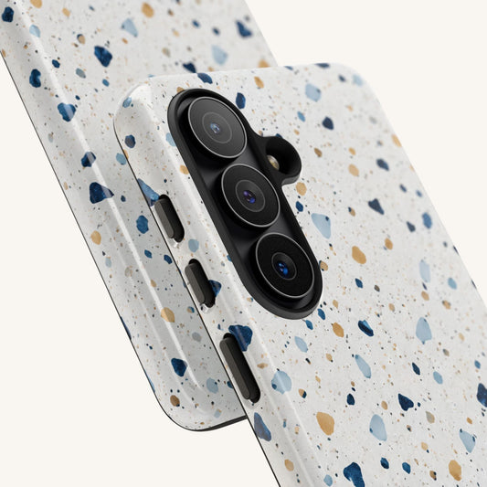 White Terrazzo Samsung Tough Case - BACHGEARS