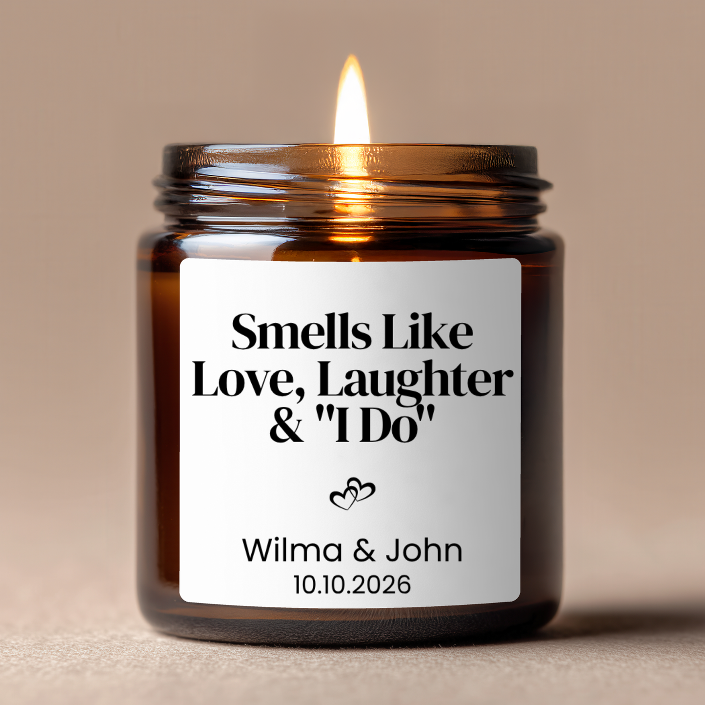 Personalized Wedding Favor Soy Candle - BACHGEARS