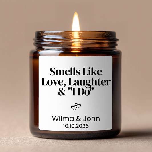 Personalized Wedding Favor Soy Candle - BACHGEARS