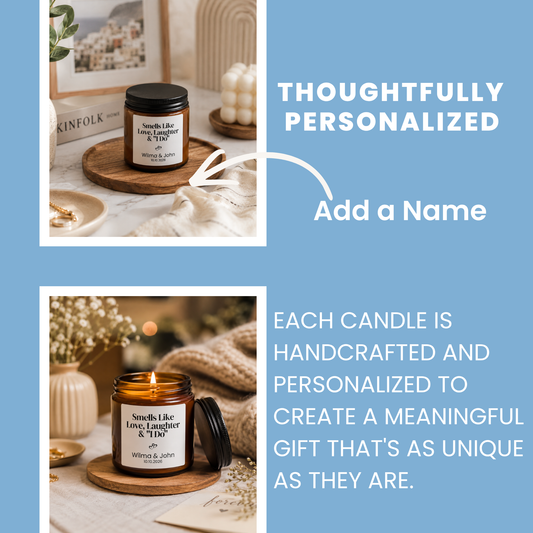 Personalized Wedding Favor Soy Candle - BACHGEARS