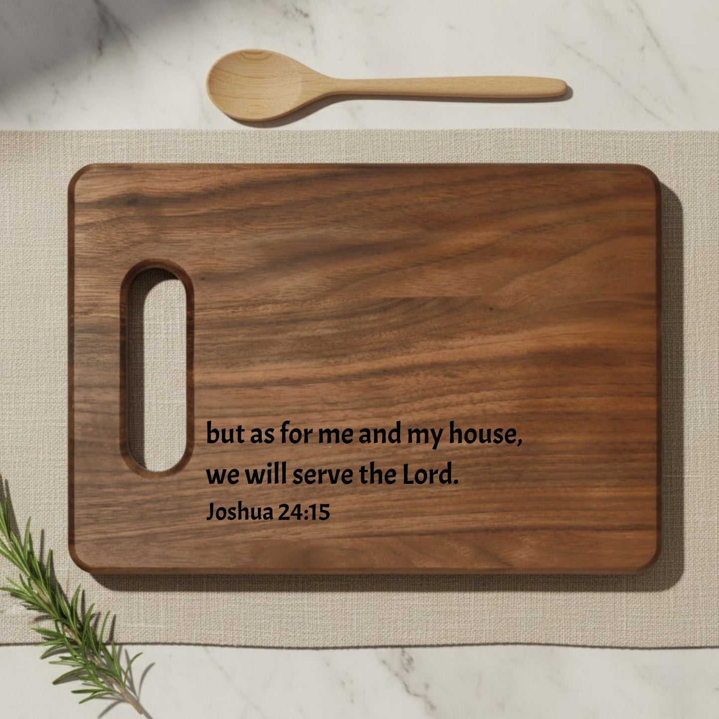 Engraved Bible Verse Cutting Board - BACHGEARS