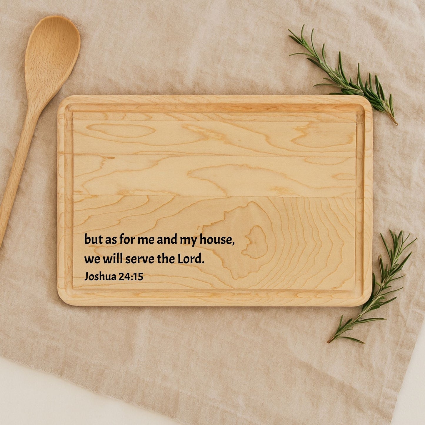 Engraved Bible Verse Cutting Board - BACHGEARS