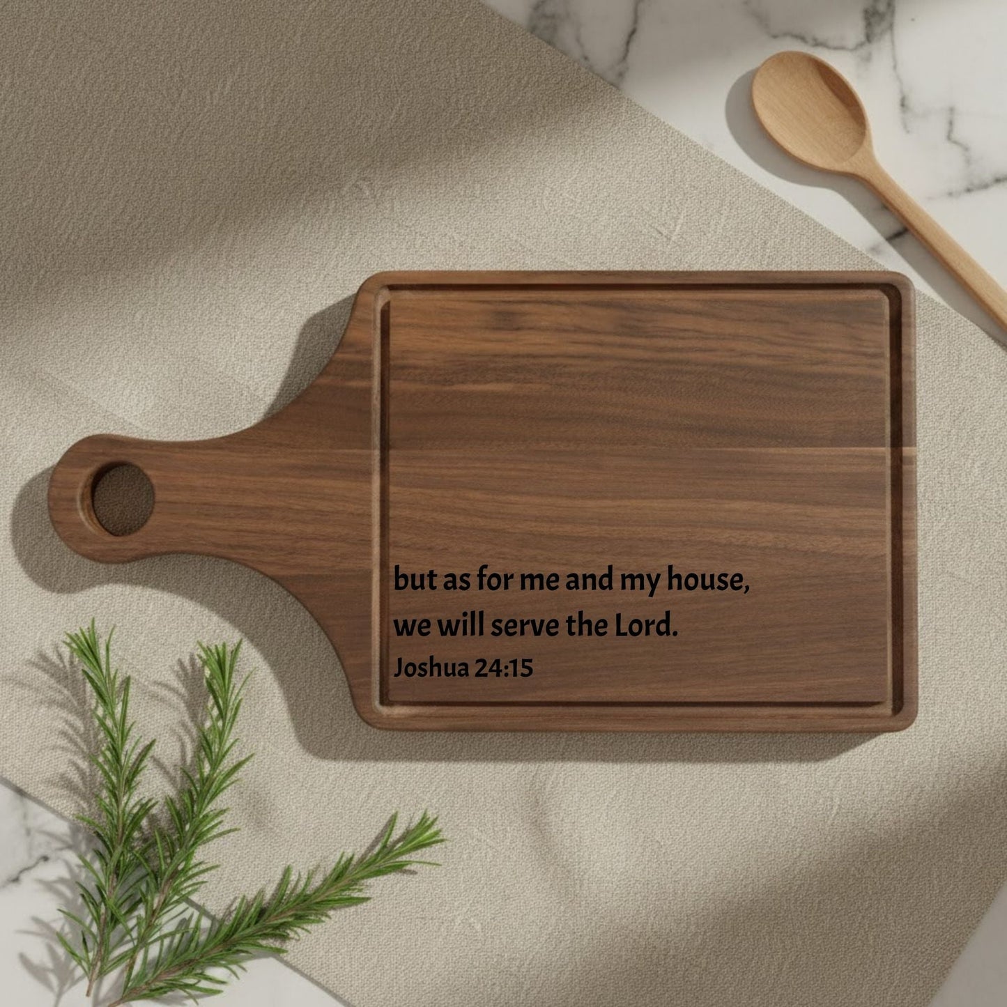 Engraved Bible Verse Cutting Board - BACHGEARS