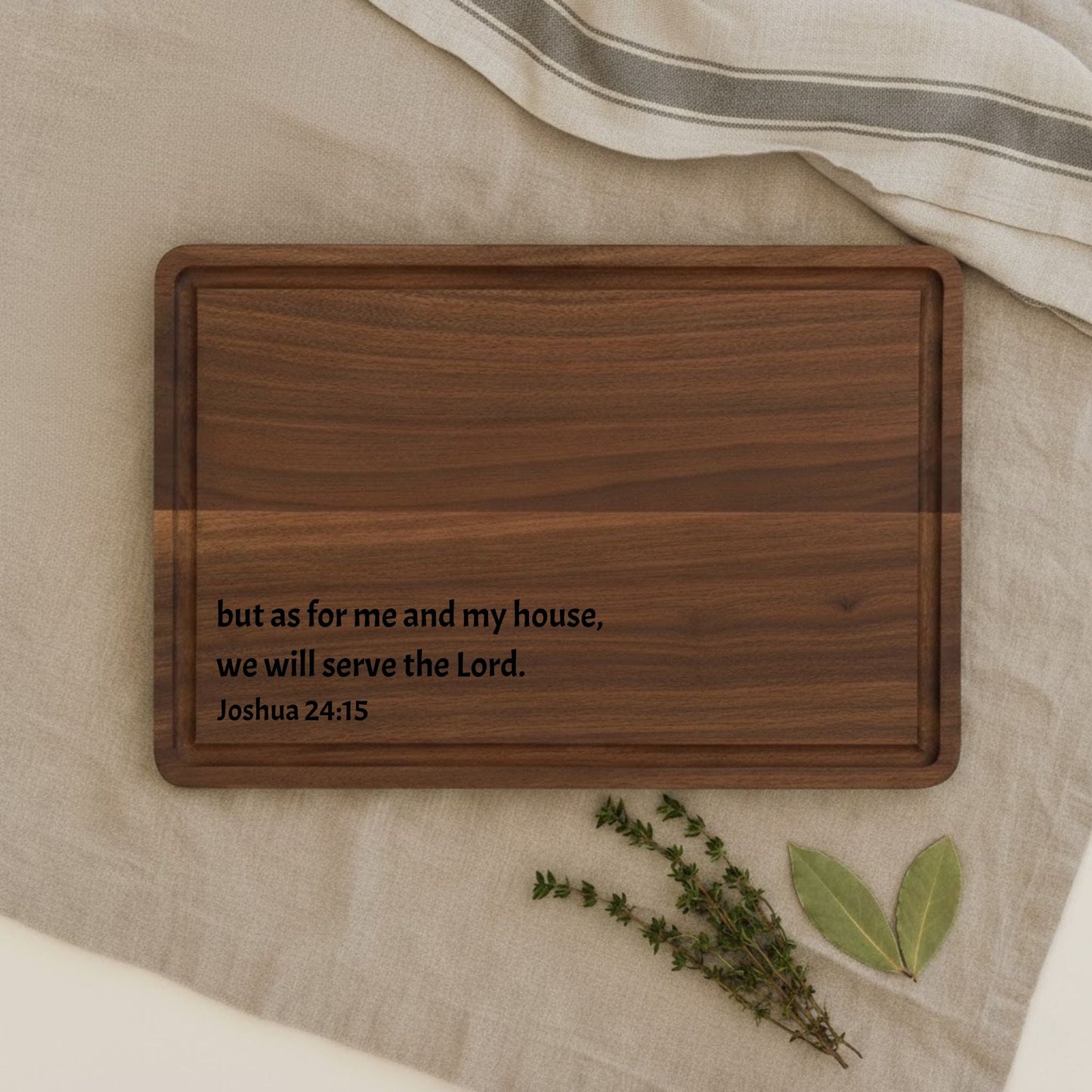 Engraved Bible Verse Cutting Board - BACHGEARS
