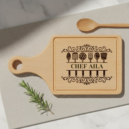 Engraved Custom Name Wooden Cutting Board - BACHGEARS
