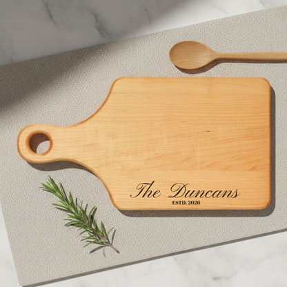 Engraved Personalized Wooden Cutting Board - BACHGEARS