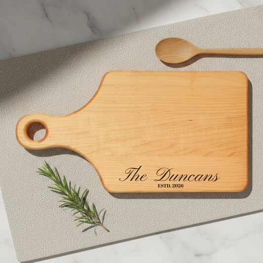 Engraved Personalized Wooden Cutting Board - BACHGEARS