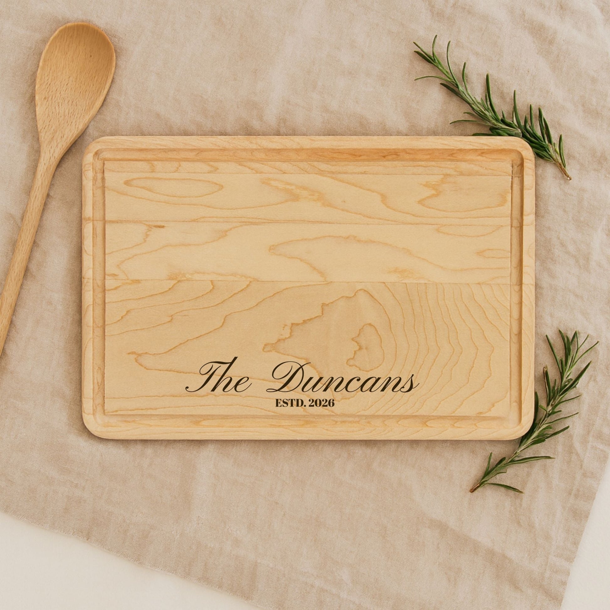 Engraved Personalized Wooden Cutting Board - BACHGEARS