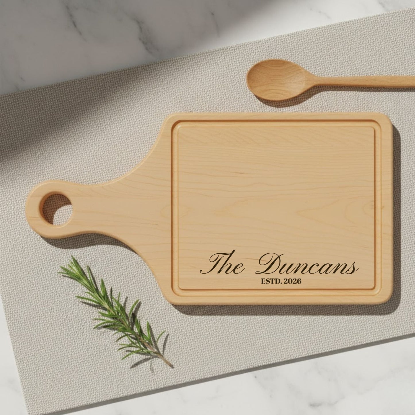 Engraved Personalized Wooden Cutting Board - BACHGEARS