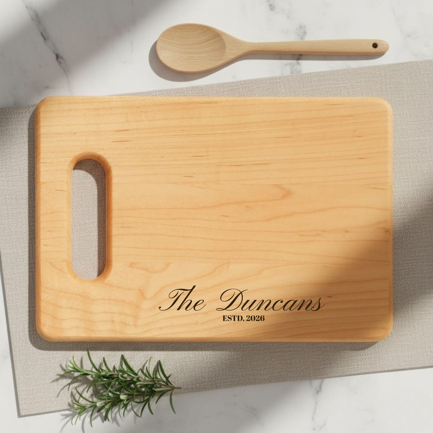 Engraved Personalized Wooden Cutting Board - BACHGEARS