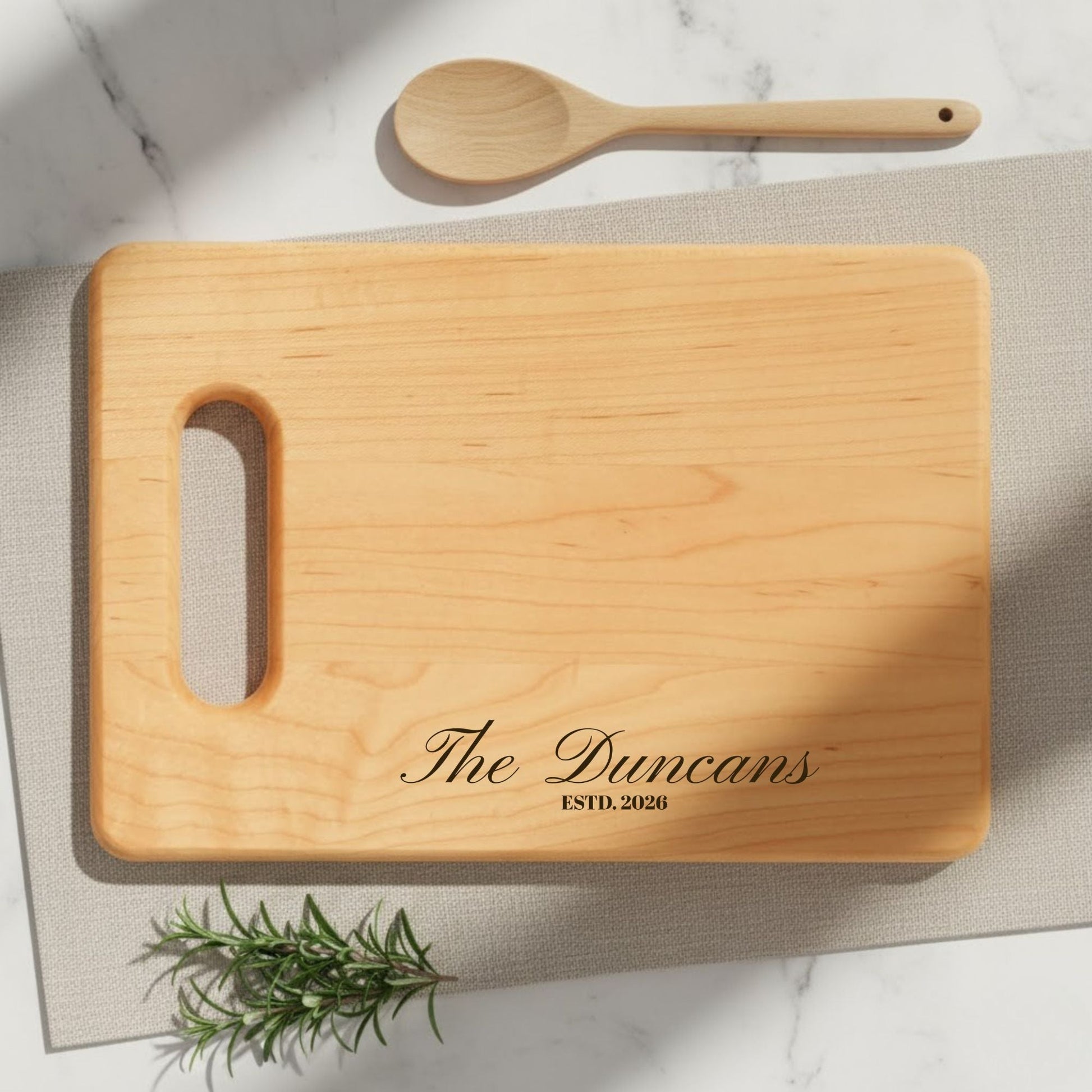 Engraved Personalized Wooden Cutting Board - BACHGEARS