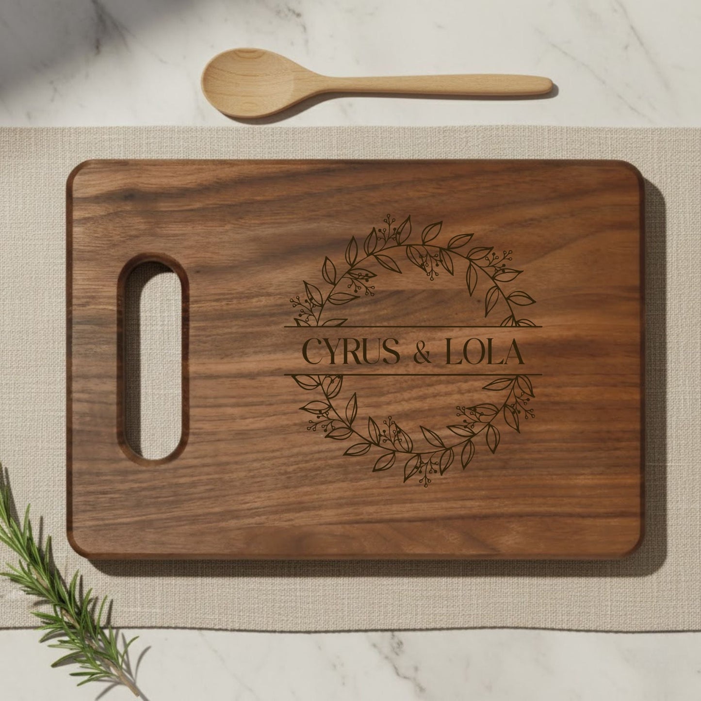Personalized Engraved Wooden Cutting Board - BACHGEARS