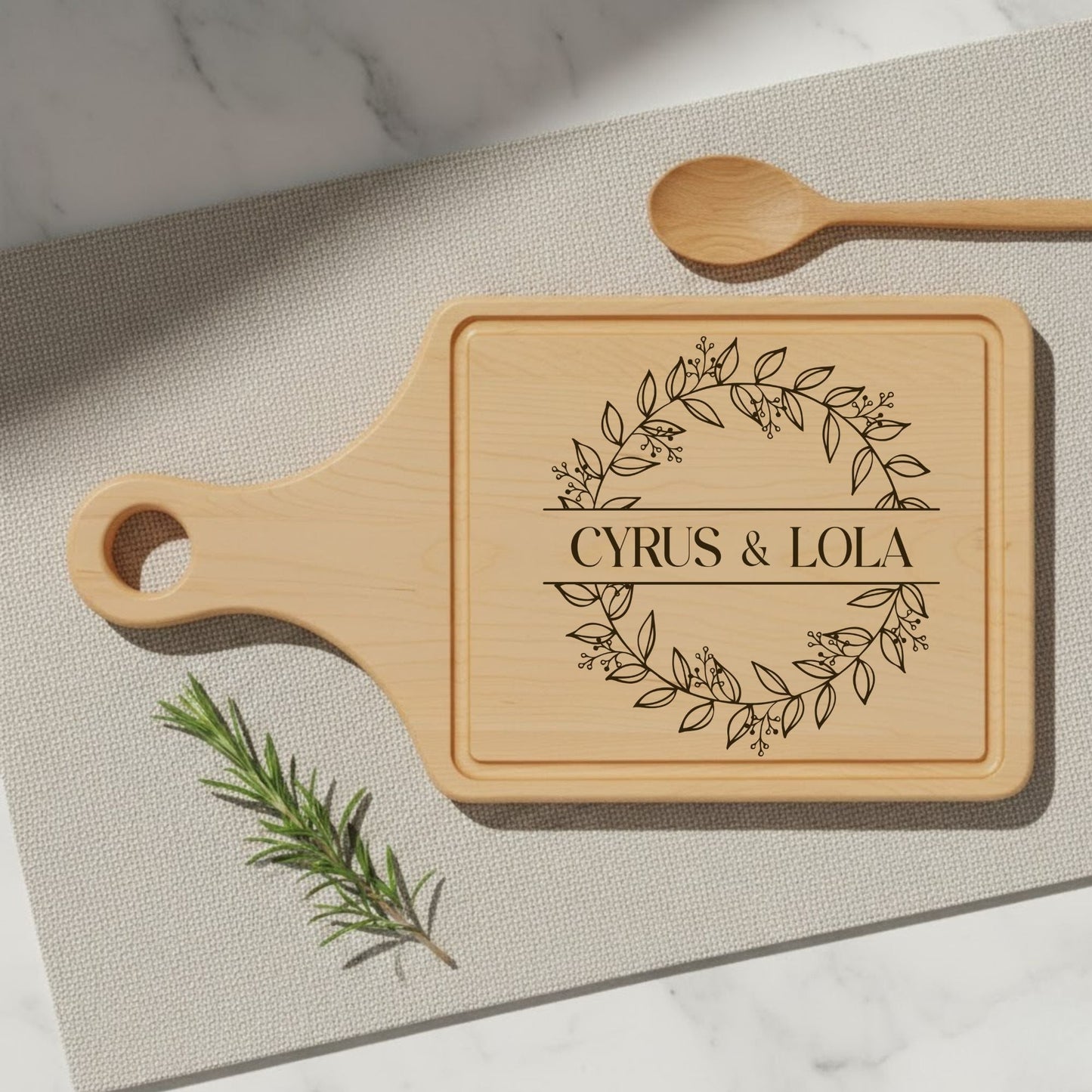 Personalized Engraved Wooden Cutting Board - BACHGEARS