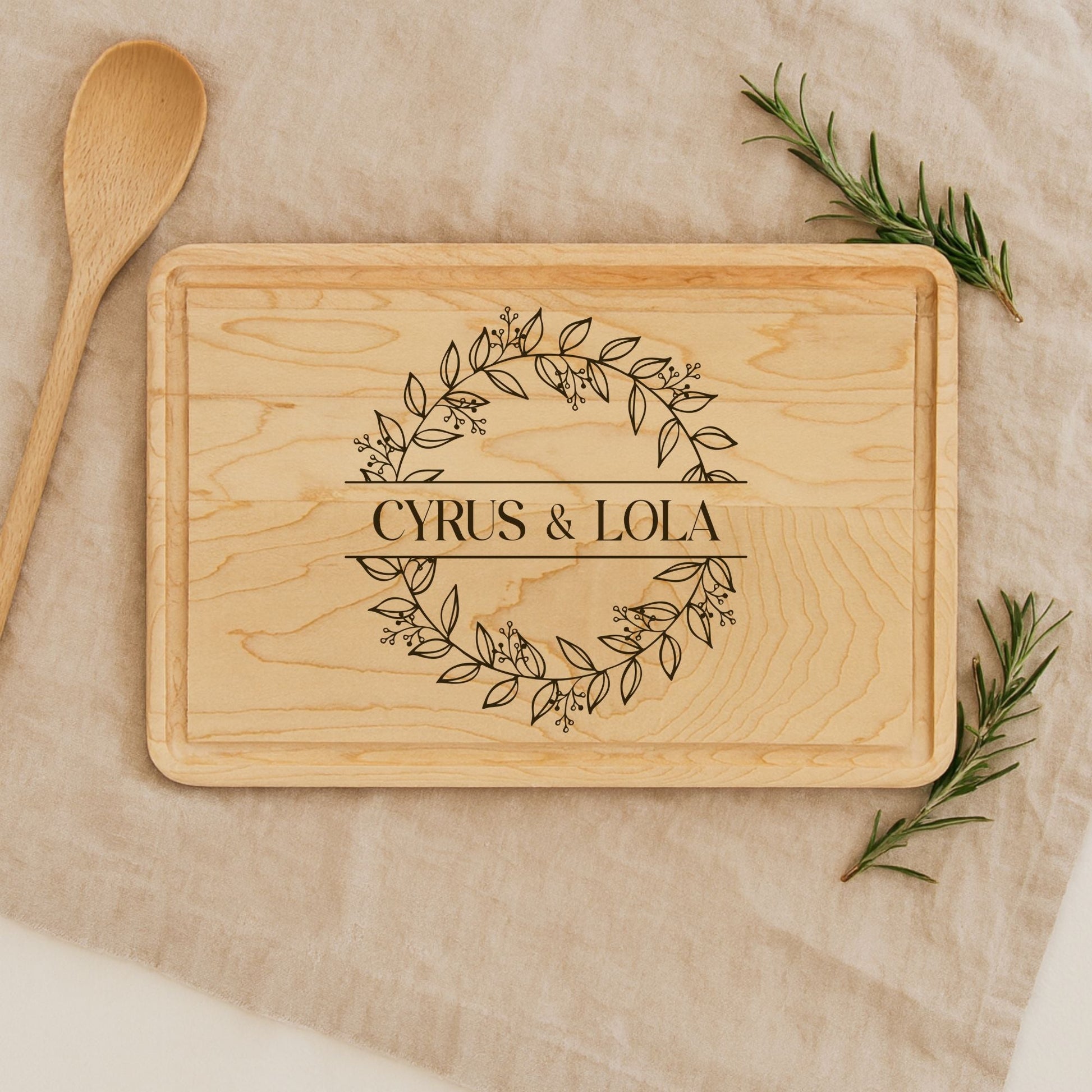 Personalized Engraved Wooden Cutting Board - BACHGEARS