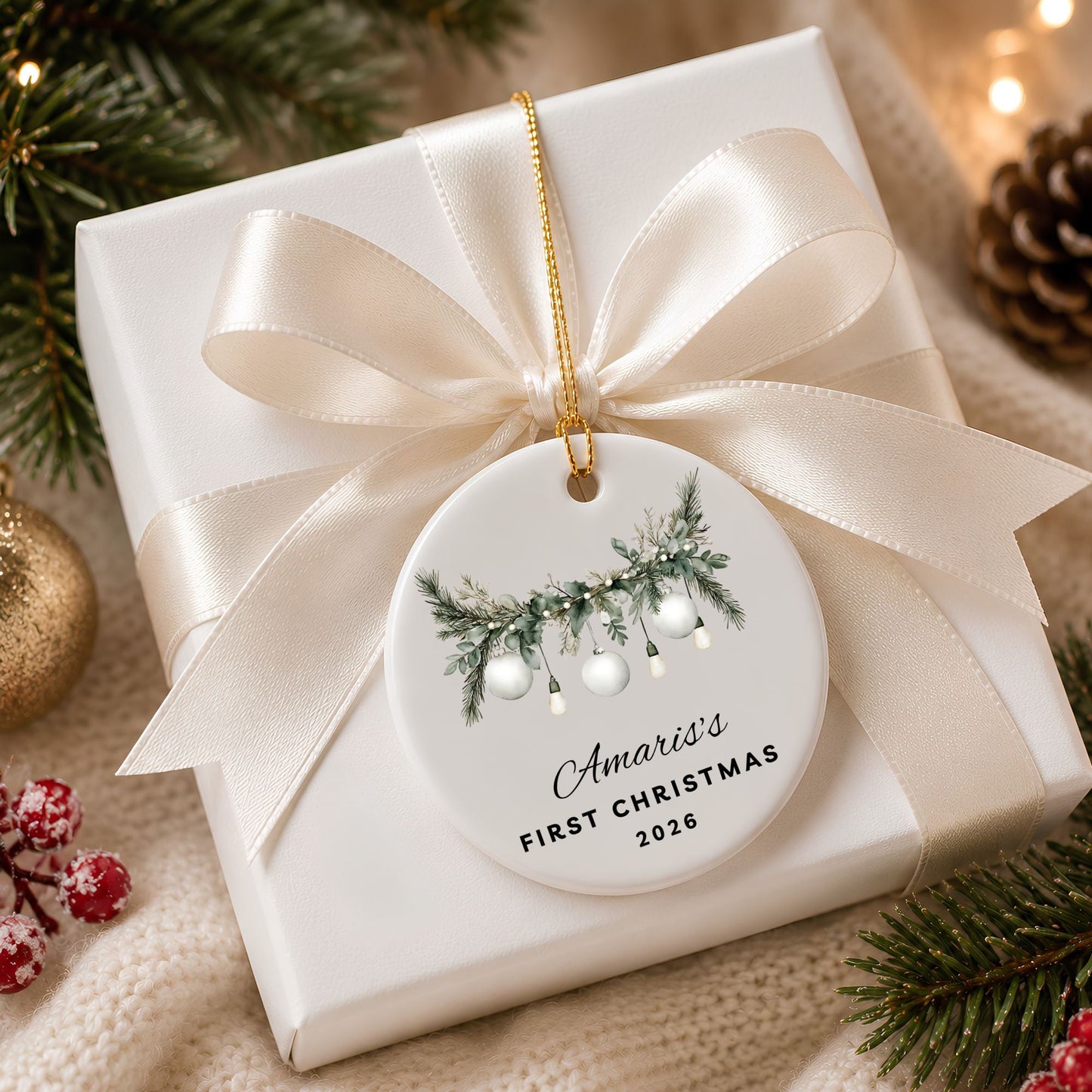 Personalized First Christmas Ornament - BACHGEARS
