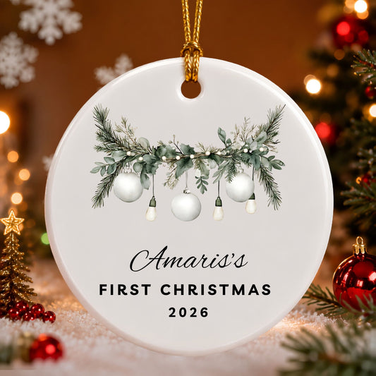 Personalized First Christmas Ornament - BACHGEARS