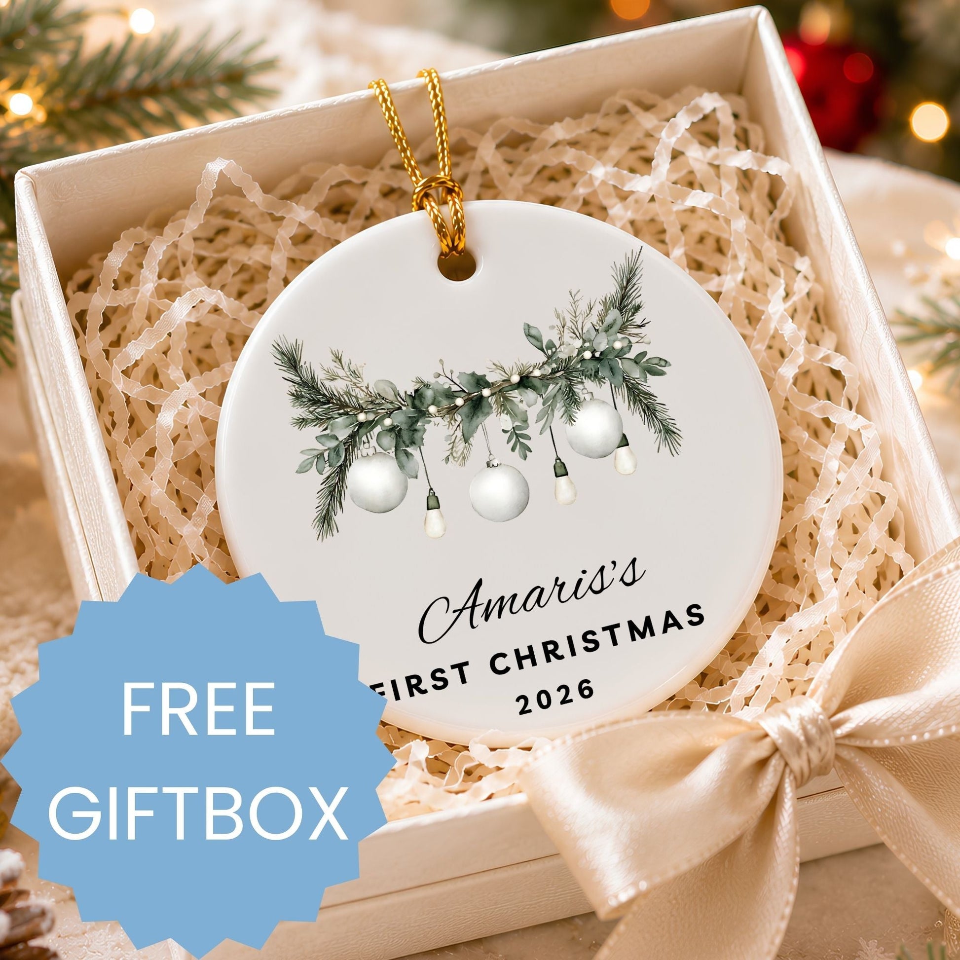Personalized First Christmas Ornament - BACHGEARS