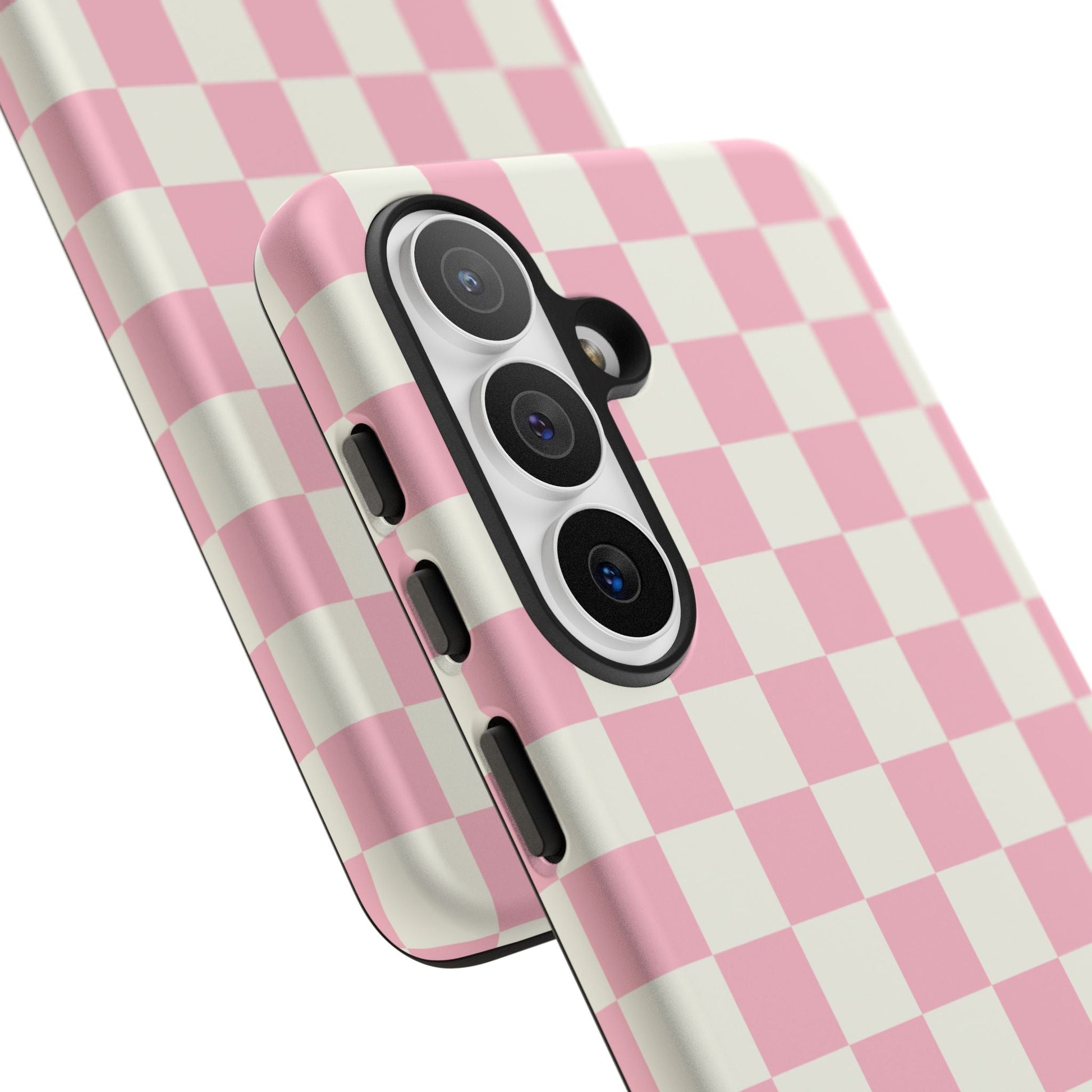 Pink Checkerboard Samsung Tough Phone Case - BACHGEARS