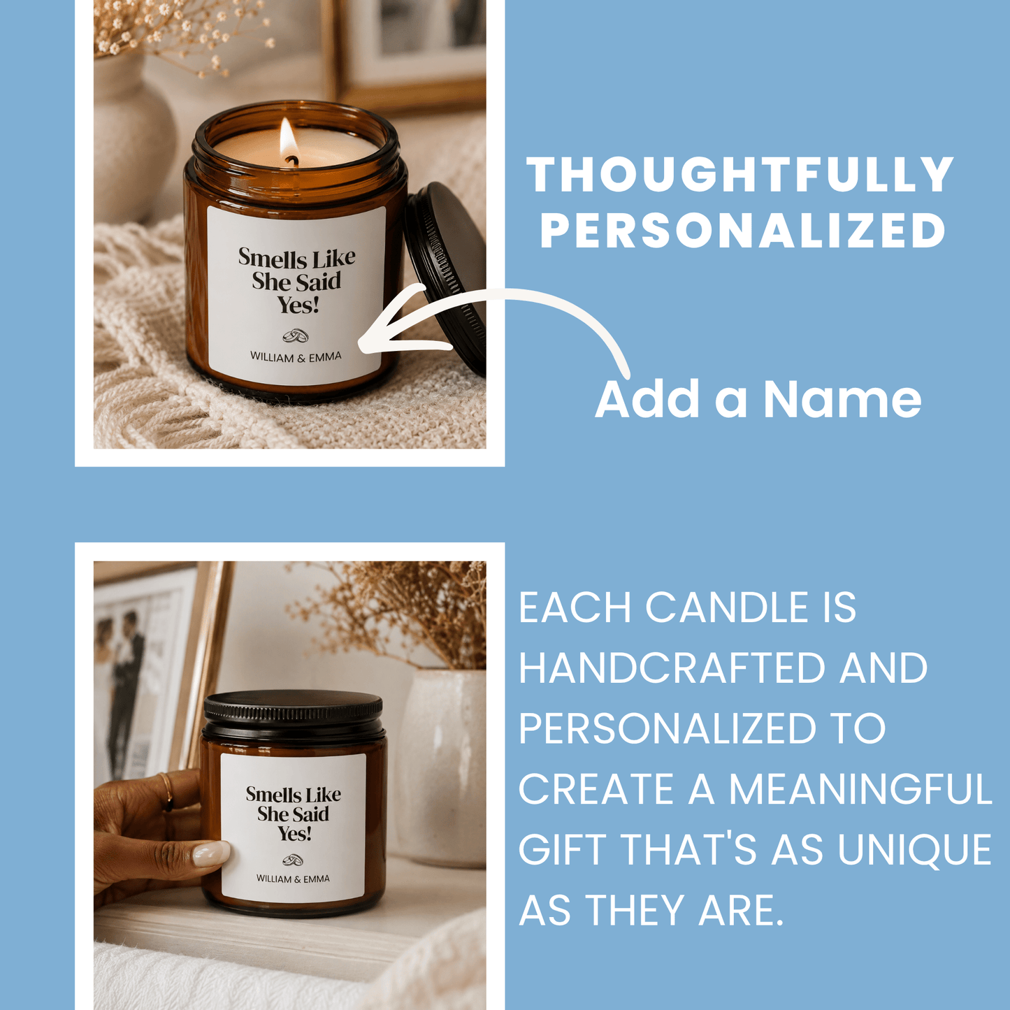 Smells Like She Said Yes Scented Soy Candle | Custom Candle - BACHGEARS