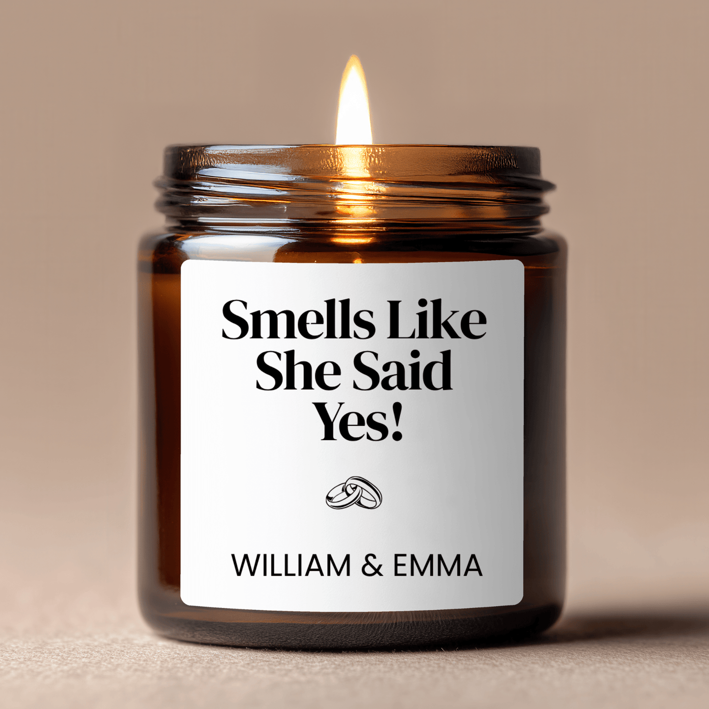 Smells Like She Said Yes Scented Soy Candle | Custom Candle - BACHGEARS