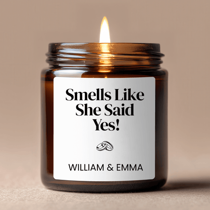 Smells Like She Said Yes Scented Soy Candle | Custom Candle - BACHGEARS