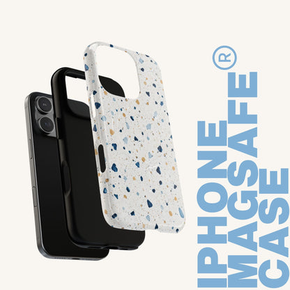 White Terrazzo MagSafe Tough iPhone Case - BACHGEARS