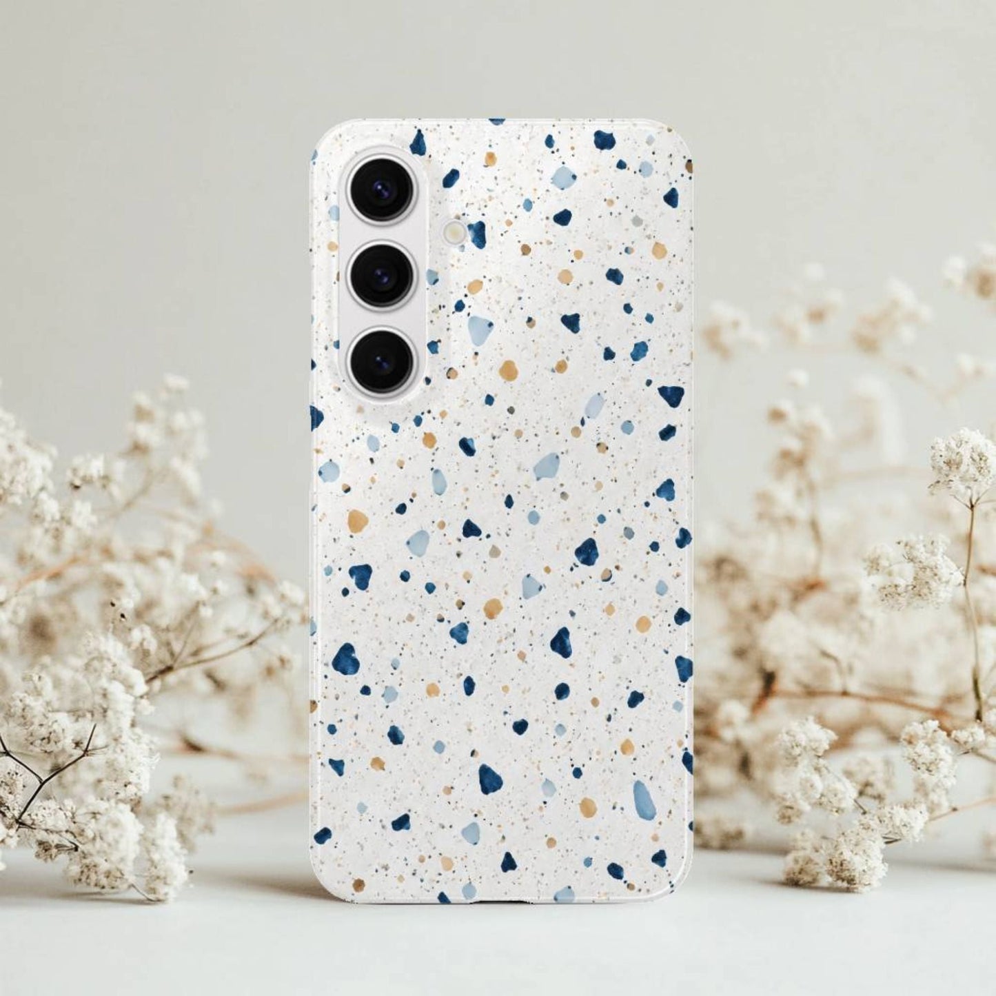 White Terrazzo Samsung Tough Case - BACHGEARS