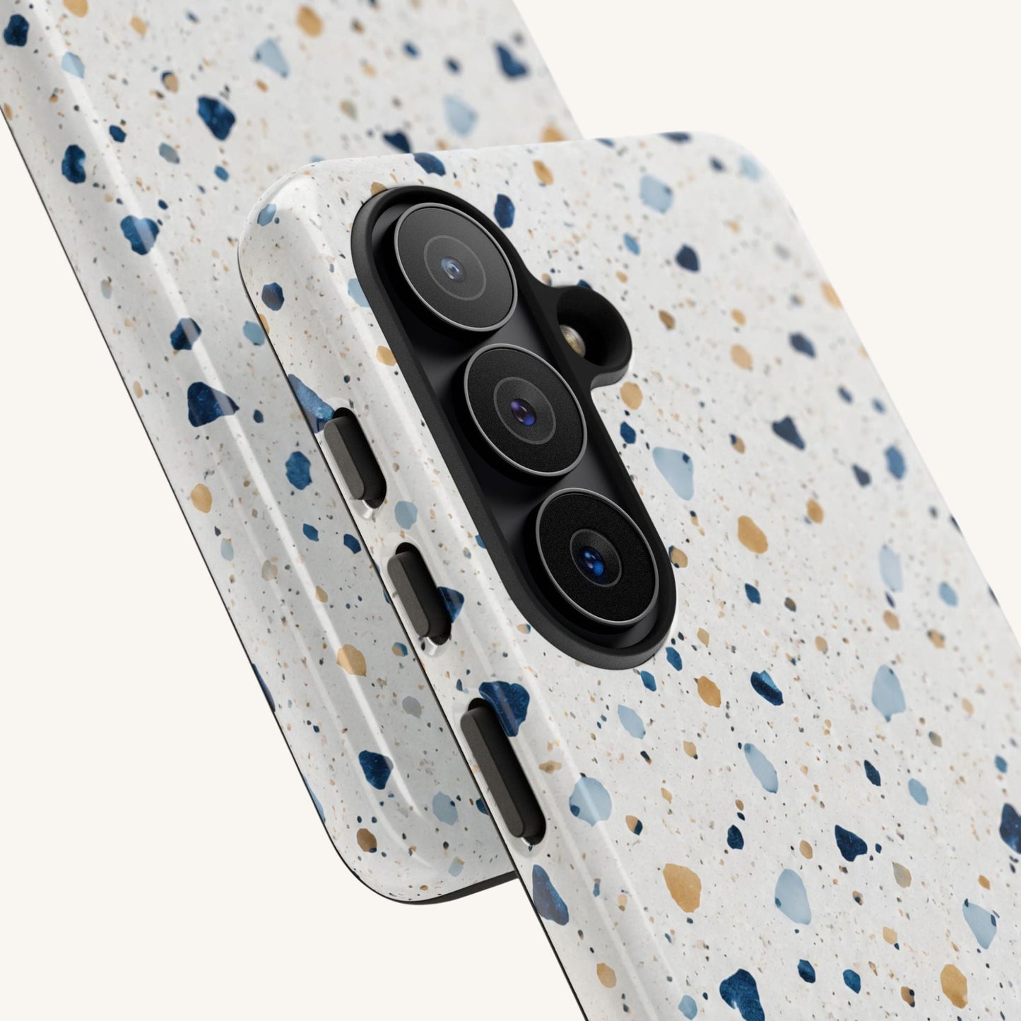 White Terrazzo Samsung Tough Case - BACHGEARS