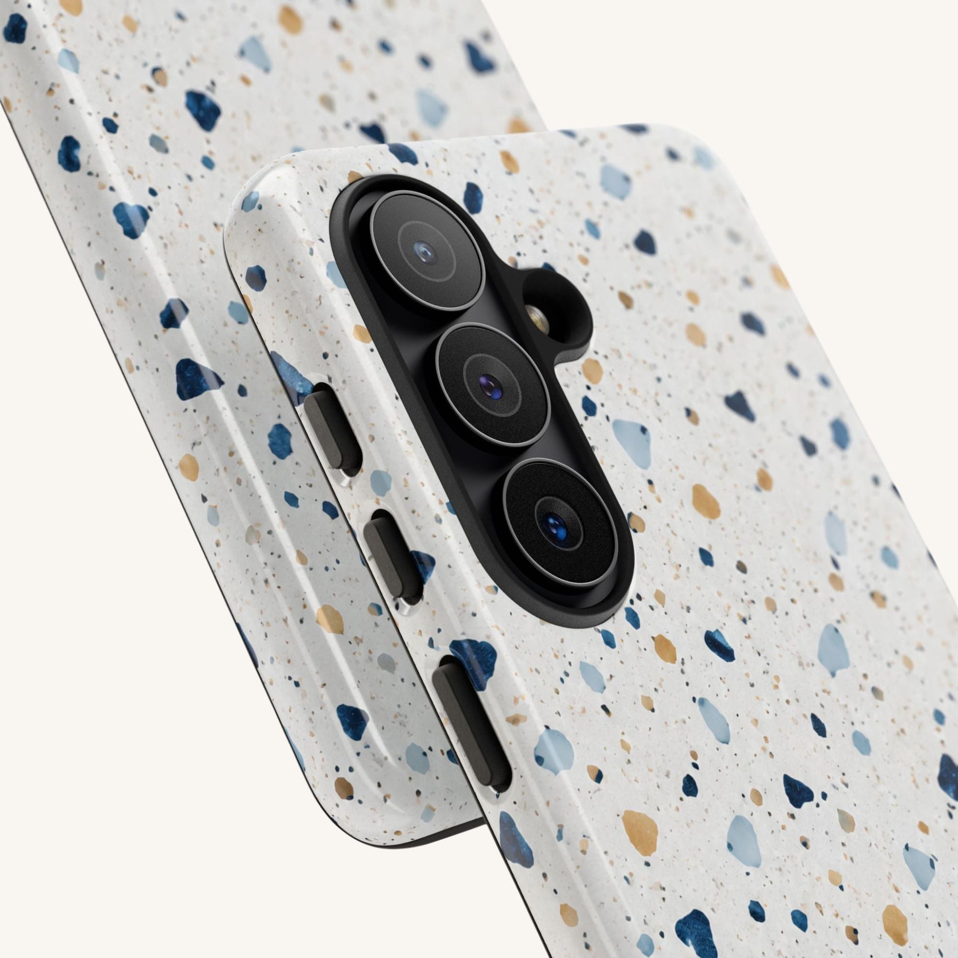 White Terrazzo Samsung Tough Case - BACHGEARS