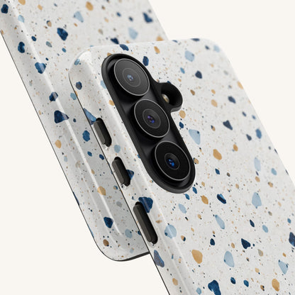 White Terrazzo Samsung Tough Case - BACHGEARS